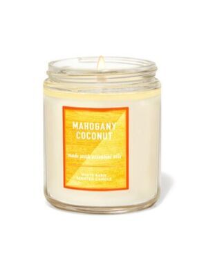 MAHOGANY COCONUT SINGLE WICK CANDLE